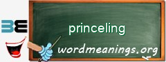 WordMeaning blackboard for princeling